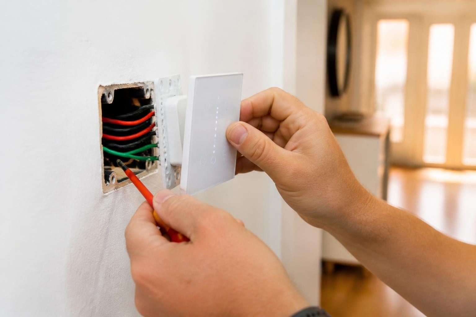 Jade wiring and mounting a smart lighting keypad