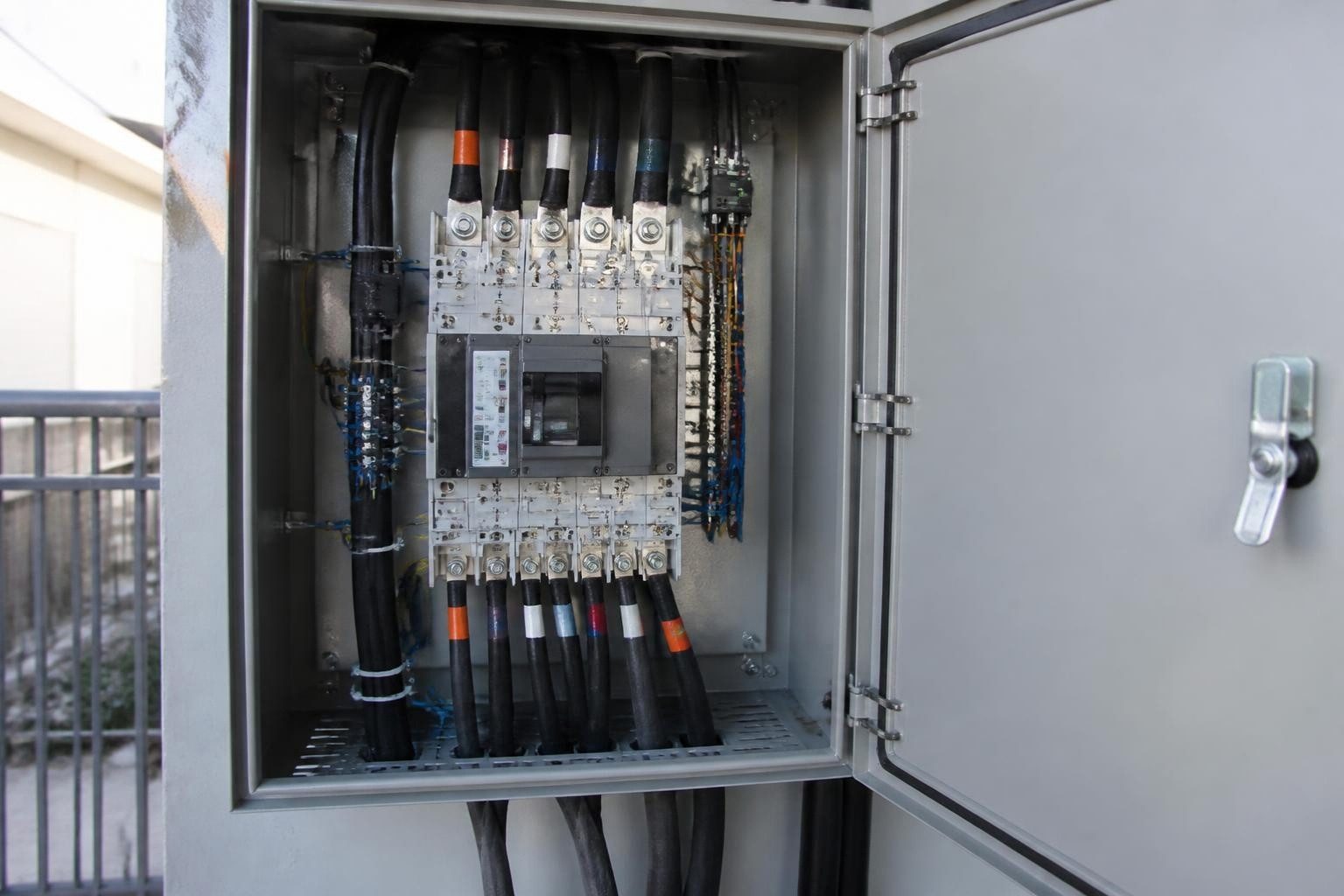 Sub-mains terminated in a distribution board