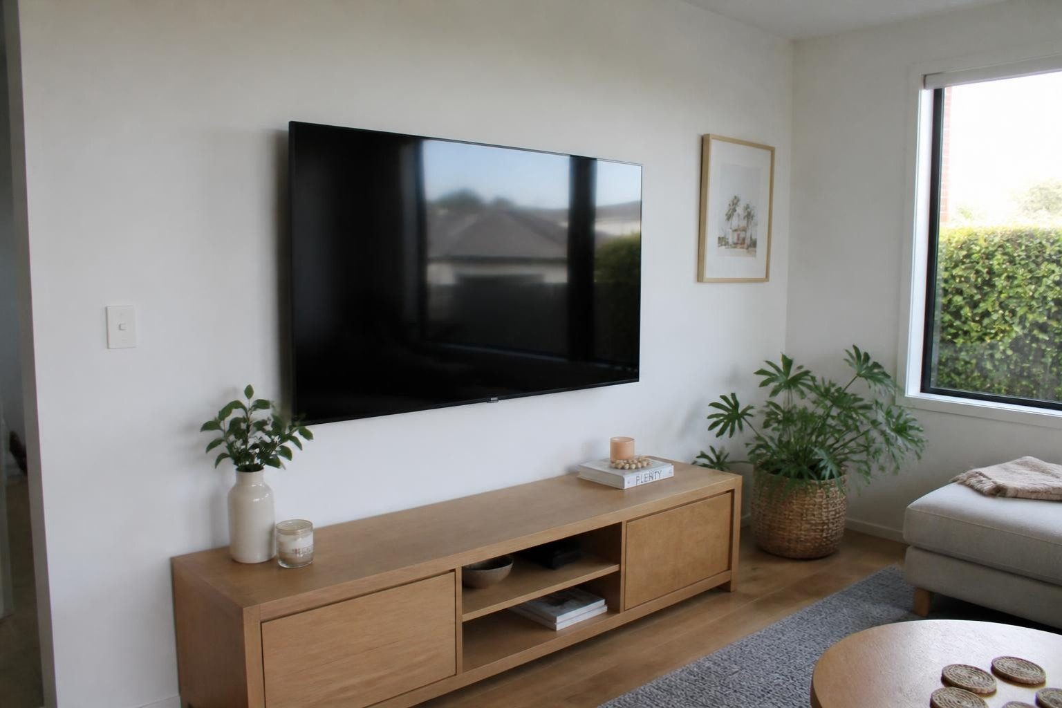 TV wall mounting by Coast Electrical Co