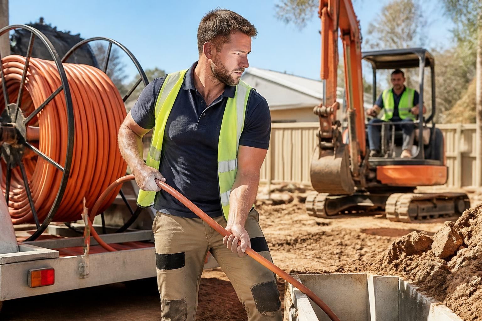 Underground Power & Sheds job example 1